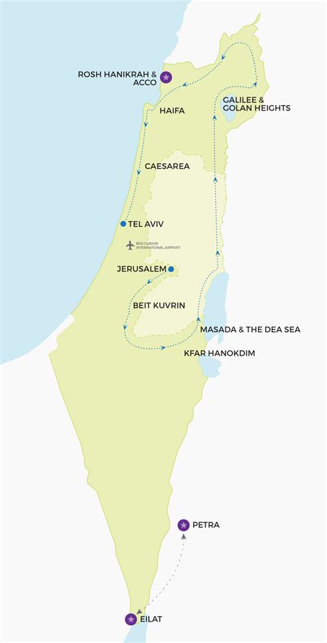 You can customize the map before you print! Winter Itinerary - Authentic Israel