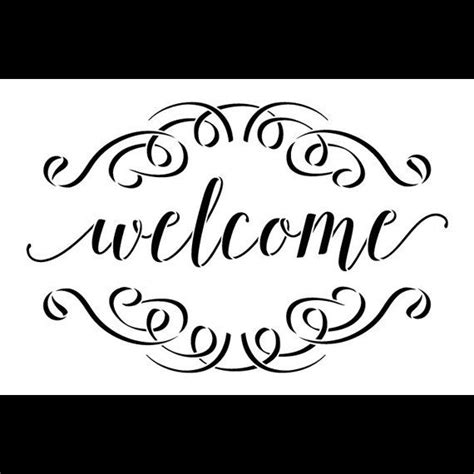 Welcome Stencil Printable