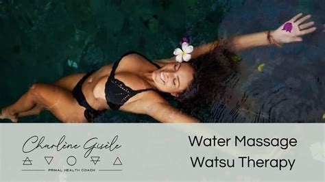 Water Massage Watsu Therapy Youtube