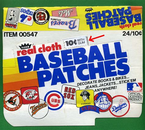 The Fleer Sticker Project March Is Fleer Baseball Cloth Patch Month A