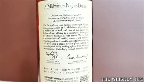 High West Midwinter Nights Dram Act 10 Scene 6 Review The Whiskey Jug