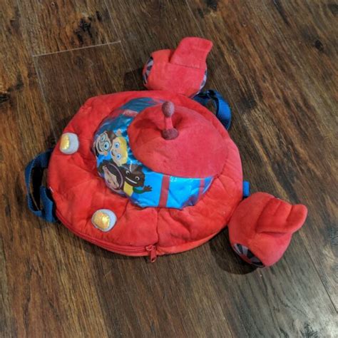 Disney Little Einstein Pat Pat Red Rocket Plush Backpack Ebay