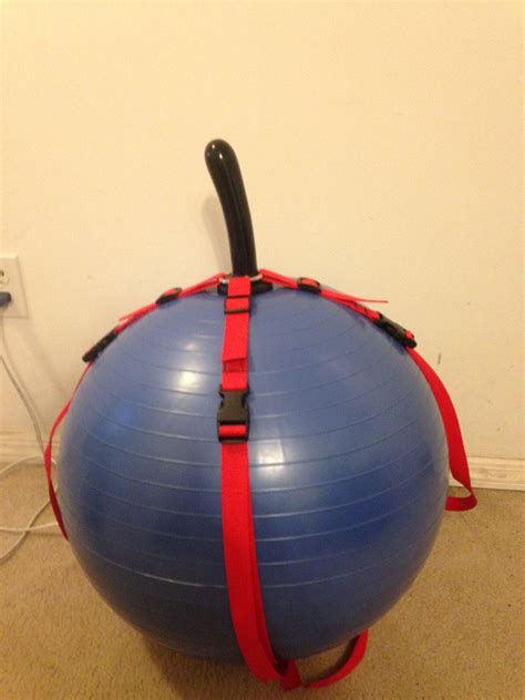 Exercise Ball Dildo Harness Mature Vegan By 6pointbedbondage