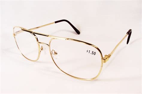 Randy Unisex Wire Frame Aviator Style Reading Glasses 225 R8222 Gold Silver Ebay