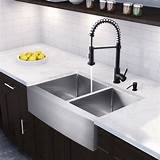 Dark Faucet With Stainless Sink Pictures