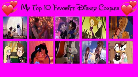 My Top 10 Favorite Disney Couplespairings By Firemaster92 On Deviantart