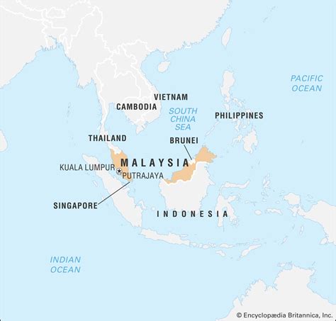 Map Of Asia Kuala Lumpur Map Of World