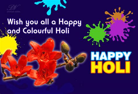 Wishing A Colourful Holi Premium Wishes