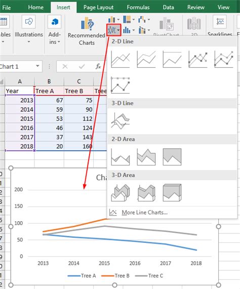How To Make A Line Graph In Excel Edrawmax Online