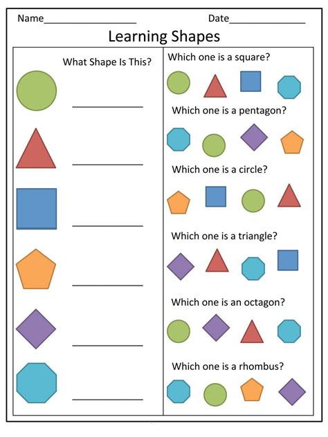 Pin By Claudia Mancilla On Preschool Shape Worksheets For Preschool