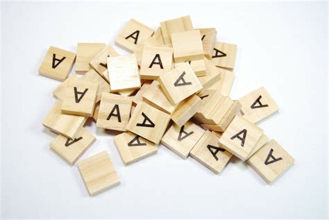 Same Letter Wooden Scrabble Tile Bags A No Number Value Celloexpress