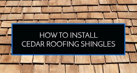 Install Cedar Shingles Roofing Get In The Trailer