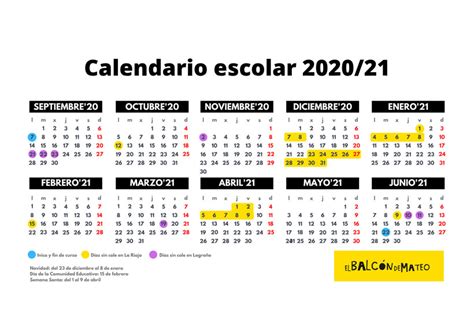 Las delegaciones territoriales de la comunidad autónoma de andalucía han publicado el calendario escolar del curso 2020/2021 con. Calendario escolar 2020/2021 La Rioja y Logroño (para ...