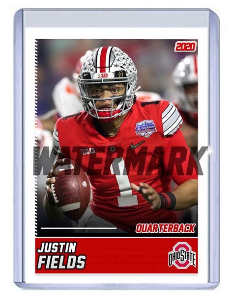 We did not find results for: Justin Fields 2020 Ohio State Buckeyes custom handmade football card