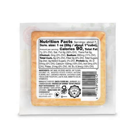 Daiya Dairy Free Medium Cheddar Style Vegan Cheese Block 7 1 Oz Ralphs