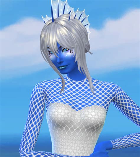 Zaneida And The Sims 4 — Merimaid Head Fins With Luminous Ends Skin