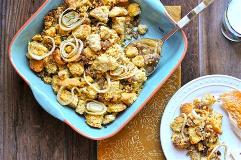 Cornbread Stuffing With Cranberries And Roasted Fennel Nosh And Nourish