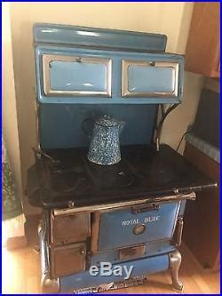More images for cast iron kitchen stove » Antique Sears Roebuck Royal Blue Cast Iron Wood Burning ...