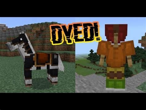 It's small but i think it looks way nicer. How to dye Leather Armor and Horse Armor in Minecraft ...