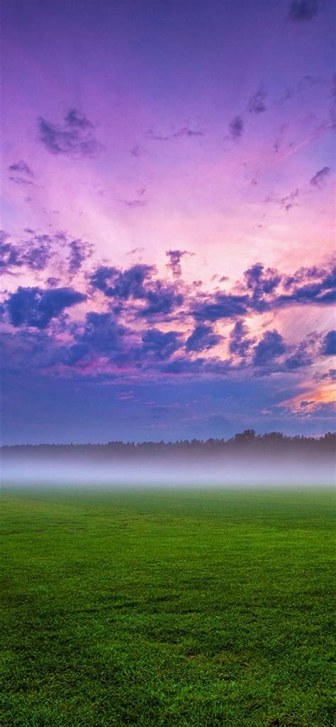 Cloud Field Fog Grass Landscape 4k Iphone X Wallpapers Free Download