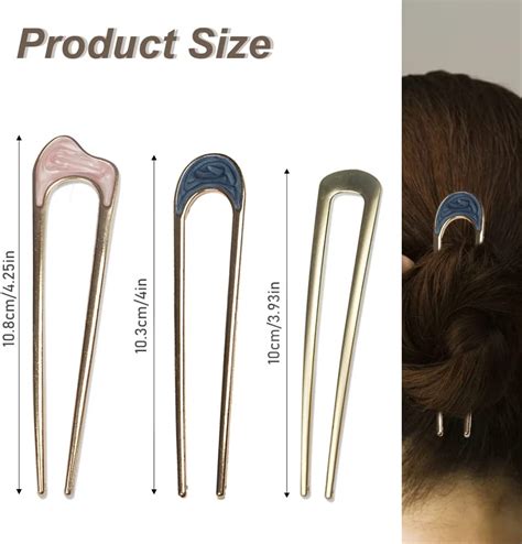 6 Pieces Metal U Shaped Hairpins French Hair Pin Hair Chignon Pins Metal Ebay