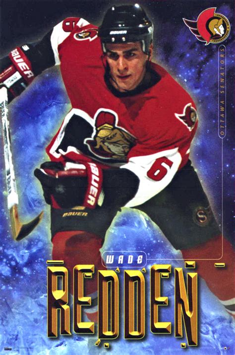 Wade Redden Defender Ottawa Senators Nhl Hockey Poster Costacos 19