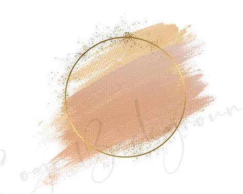 Logo Background Png Beige Brush Stroke Png Glitter Nude Etsy Canada