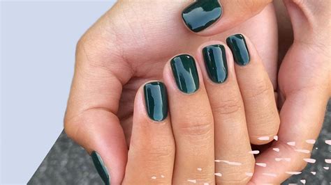 Dark Green Nail Polish Is Trending These Are The Shades To Know