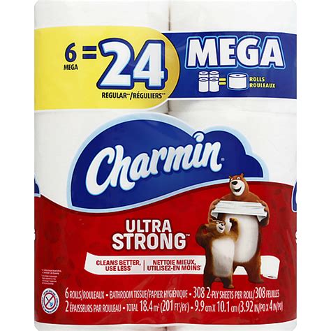Charmin Ultra Strong Bathroom Tissue Mega Rolls Toilet Paper Foodtown