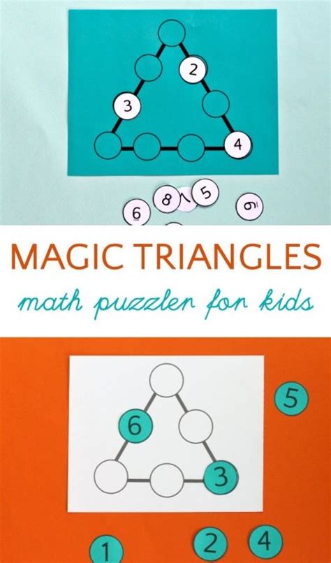 Can Your Kids Solve The Magic Triangle Math Puzzle Triangle Math