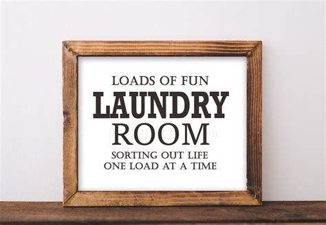 Laundry Room Decor Printable Farmhouse Laundry Sign Etsy