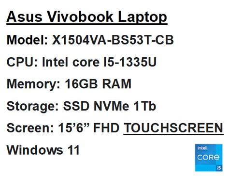 Asus Vivobook X1504v Laptop
