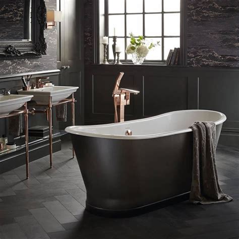 Kleine und moderne badezimmer mit badewanne. Casa Padrino Luxus Gusseisen Badewanne Carbonfarben / Weiß ...