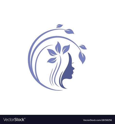 The Logo For Womens Care And Beauty The Concept Of A Face That Looks
