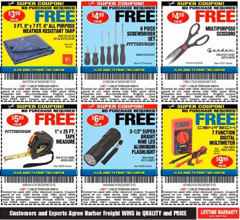 As if all that wasn't enough, there are also a series of super coupons which customers can take advantage of. Free Printable Coupons: Harbor Freight Coupons | Printable ...