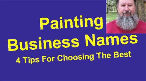Painting Business Names Youtube