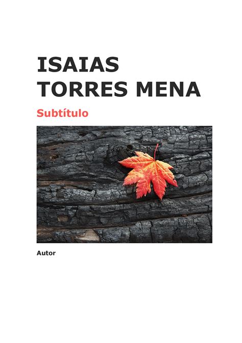 Documento - trabajo de grupo - ISAIAS TORRES MENA Subtítulo Autor TABLA