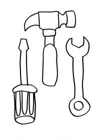 Printable Tools Coloring Pages