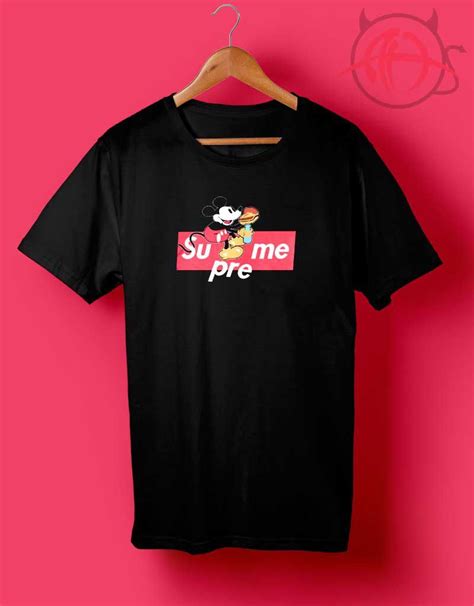Mickey Mouse Box Logo Supreme T Shirt With Images