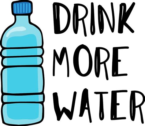 Drink More Water Stay Hydrated Stickers By Cadinera Redbubble