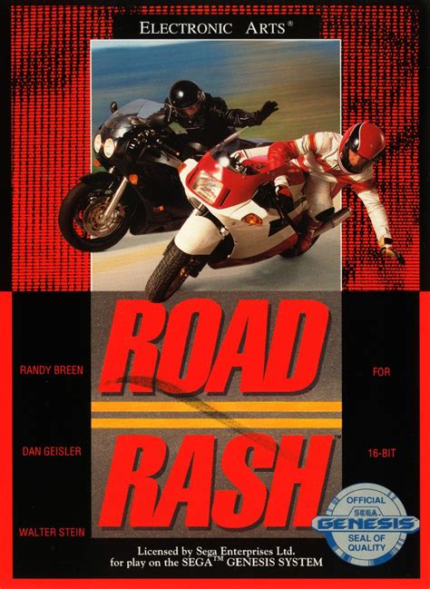 15 juegos excelentes de sega genesis a pesar de sus años. Road Rash (1991) US cover for Sega Genesis | Sega genesis, Juegos retro, Videojuegos