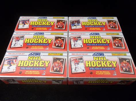 Lot Detail 1990 91 Score Hockey Canadian 6 Complete Factory Sets Of