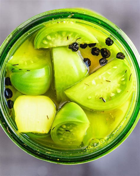 Best Quick Pickled Green Tomatoes A Couple Cooks
