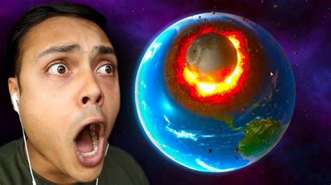 The Moon Crashing Into Earth Youtube