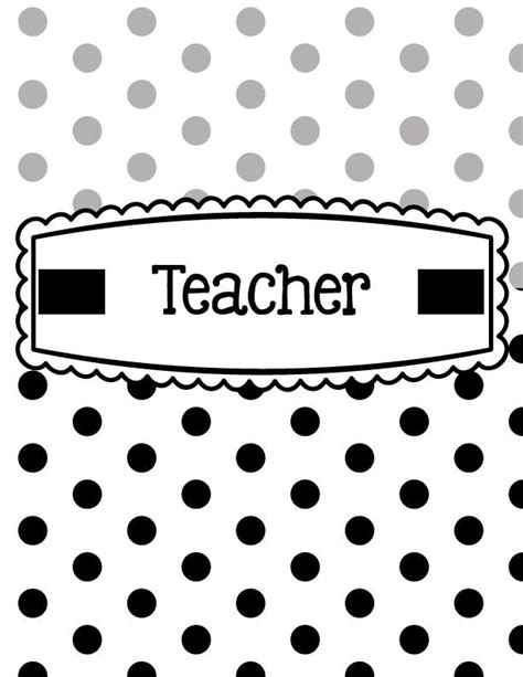 Teacher Binder Covers And Spine Labels Editable Binder Covers