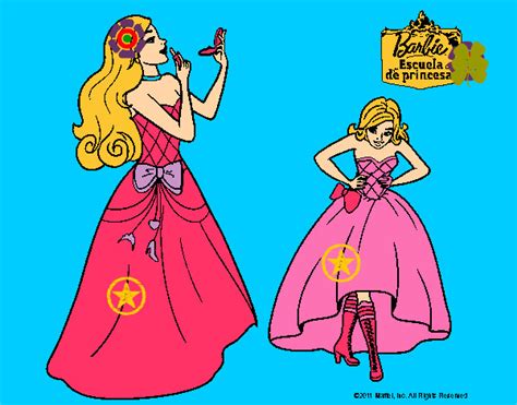 Dibujo De Barbie En Clase De Protocolo Pintado Por Mariadomin En