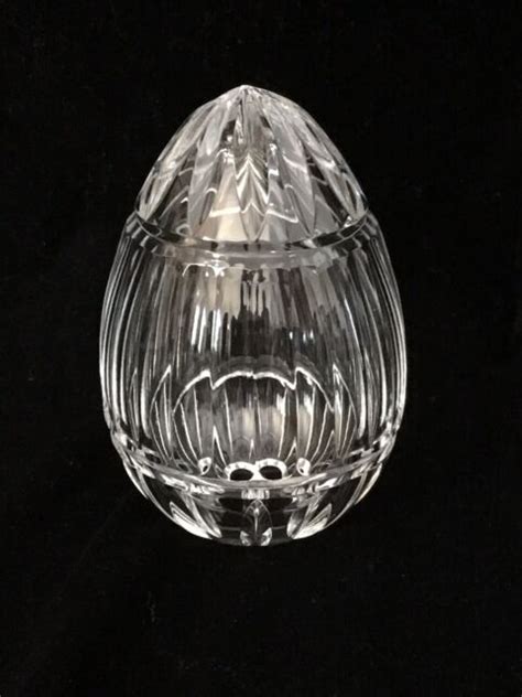 Crystal Glass Egg Decorative 5” Tall Ebay
