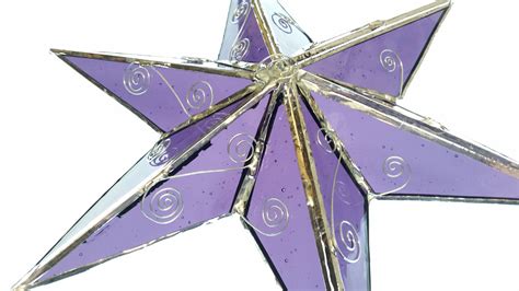 Stained Glass 3d Star Stained Glass Crafts Stained Glass Stained