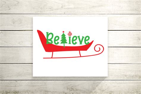 Believe Christmas Graphic By Carrtoonz · Creative Fabrica