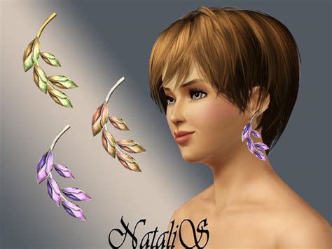 The Sims Resource Flower Earrings